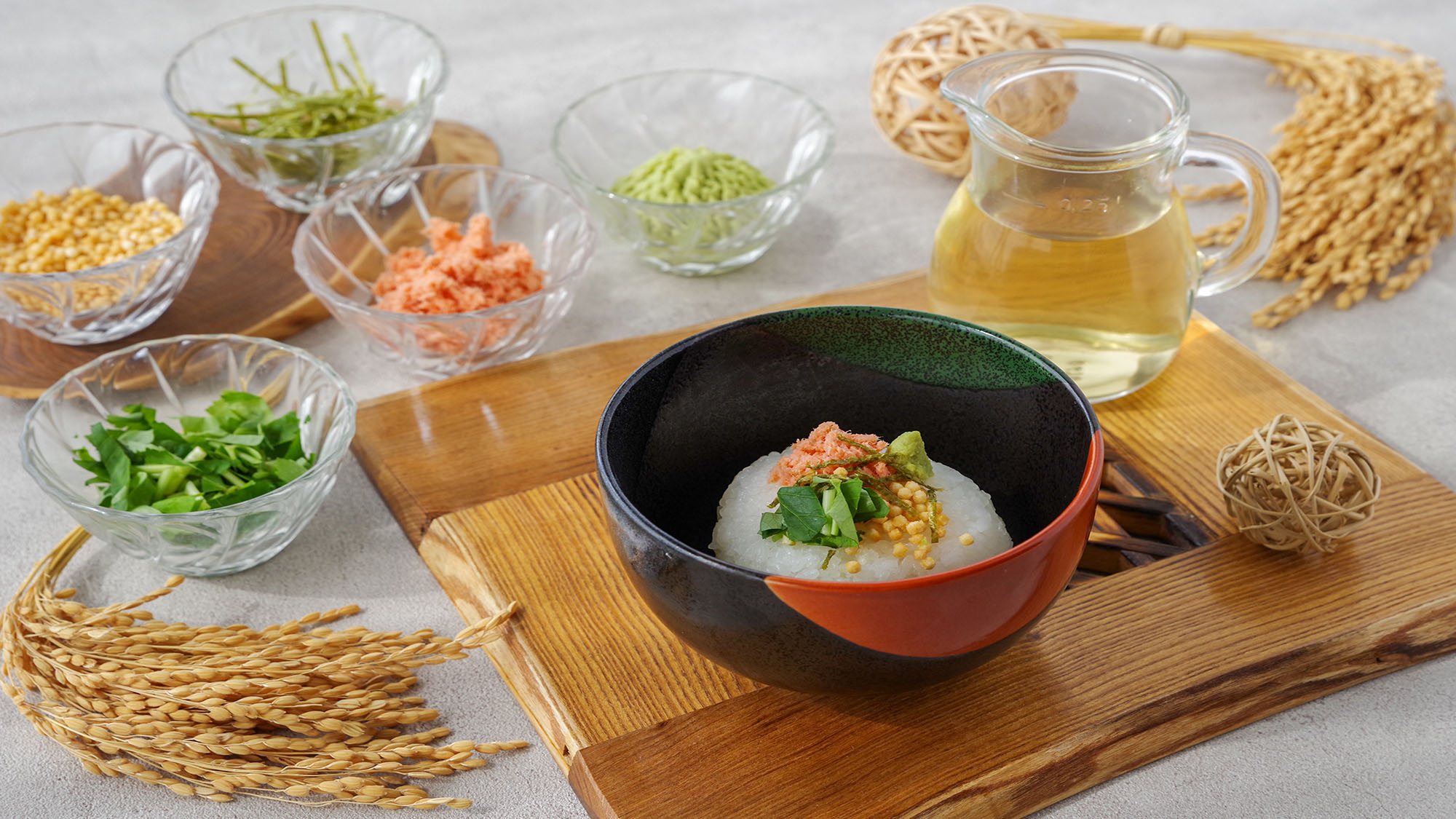 【モーニングブッフェ】お好きな具材を選んで、自分だけのだし茶漬けを