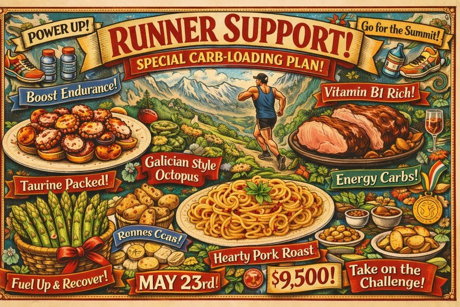 高社トレラン応援！スペシャル・カーボローディングプラン