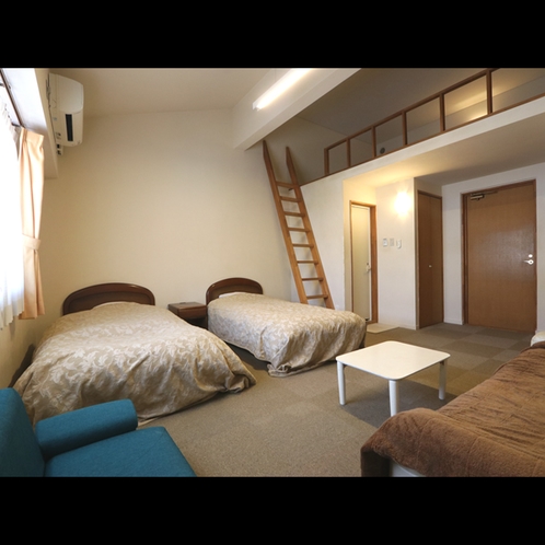 【ロフト付客室】わくわく感が止まらないお部屋です