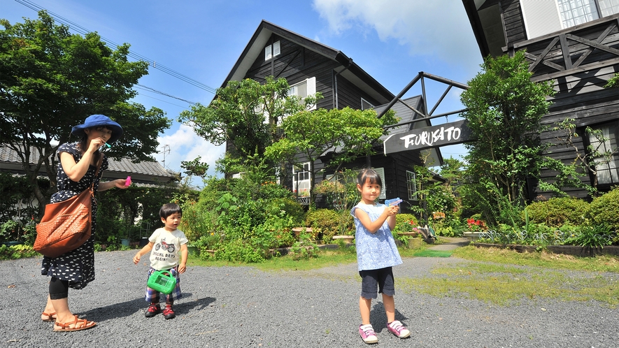 お部屋の外は風が気持ちいいね！