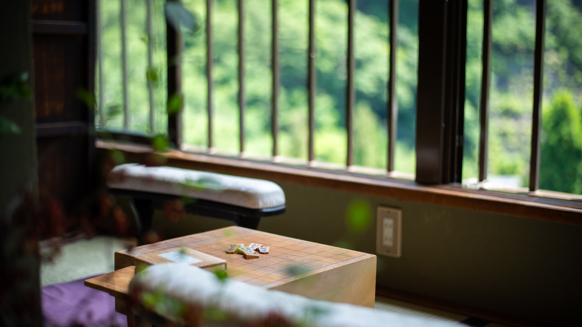 【お茶処】将棋盤のある風景