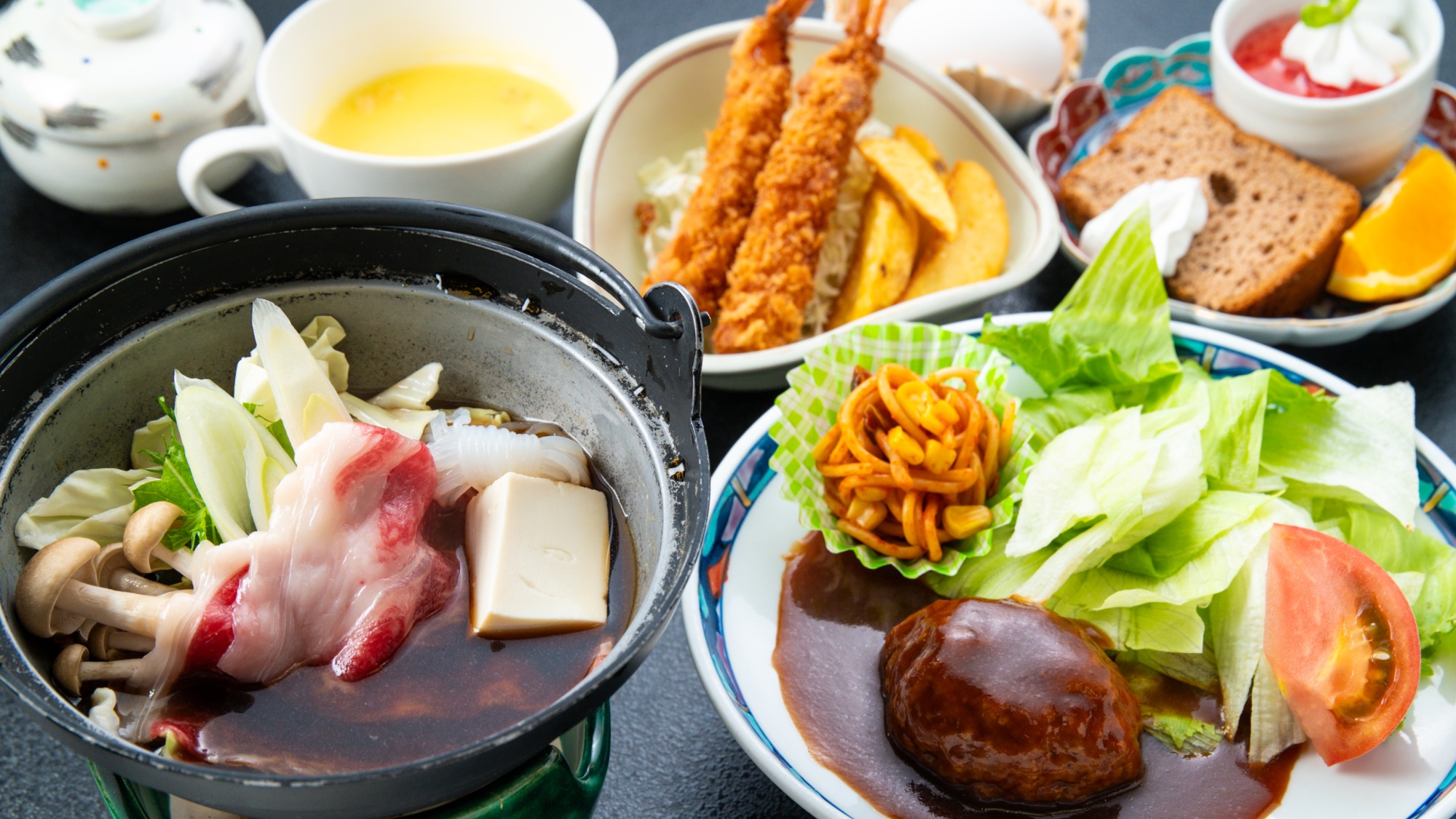 【お子様用 ご夕食一例】お子様も群馬の旬を味わえます