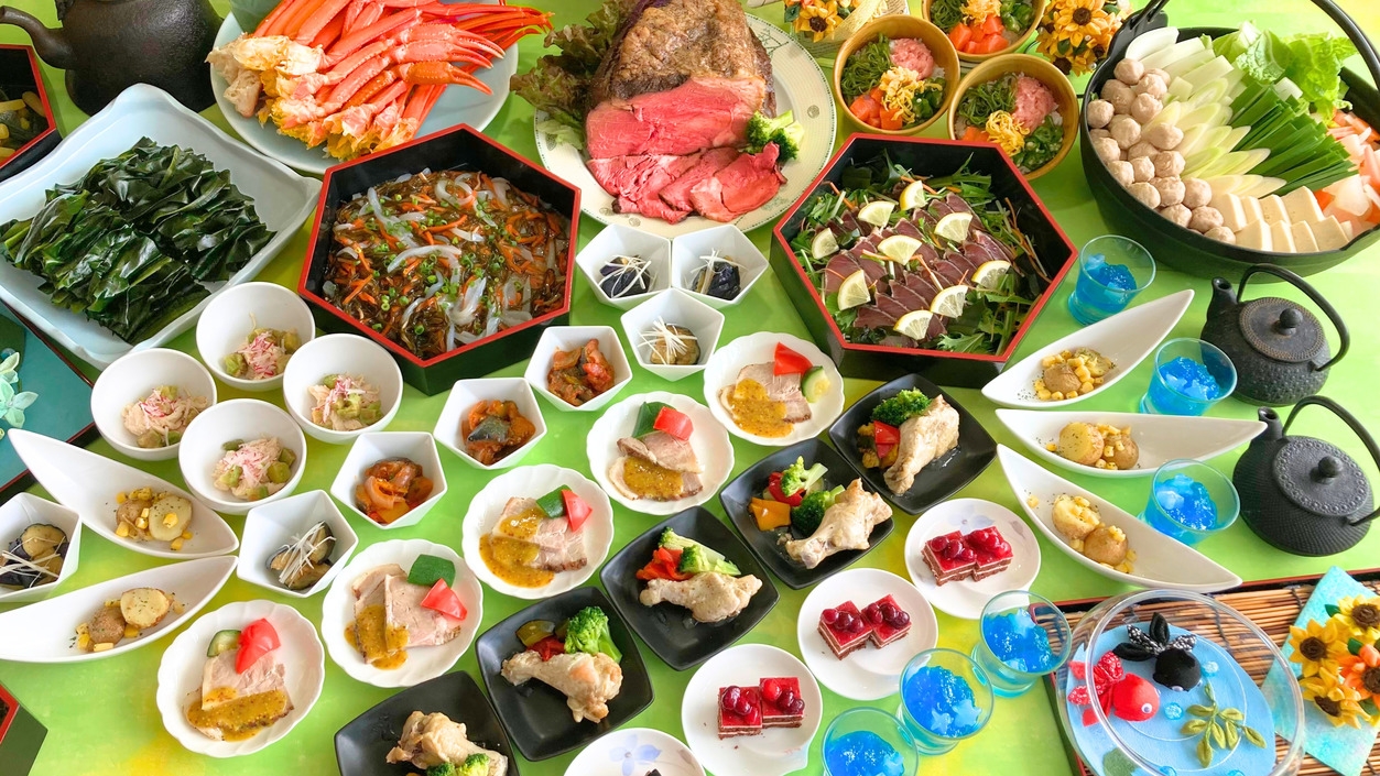 【8/9〜16限定】いくら醤油漬け、三陸産わかめと白金豚のしゃぶしゃぶなどが食べ放題♪プラン