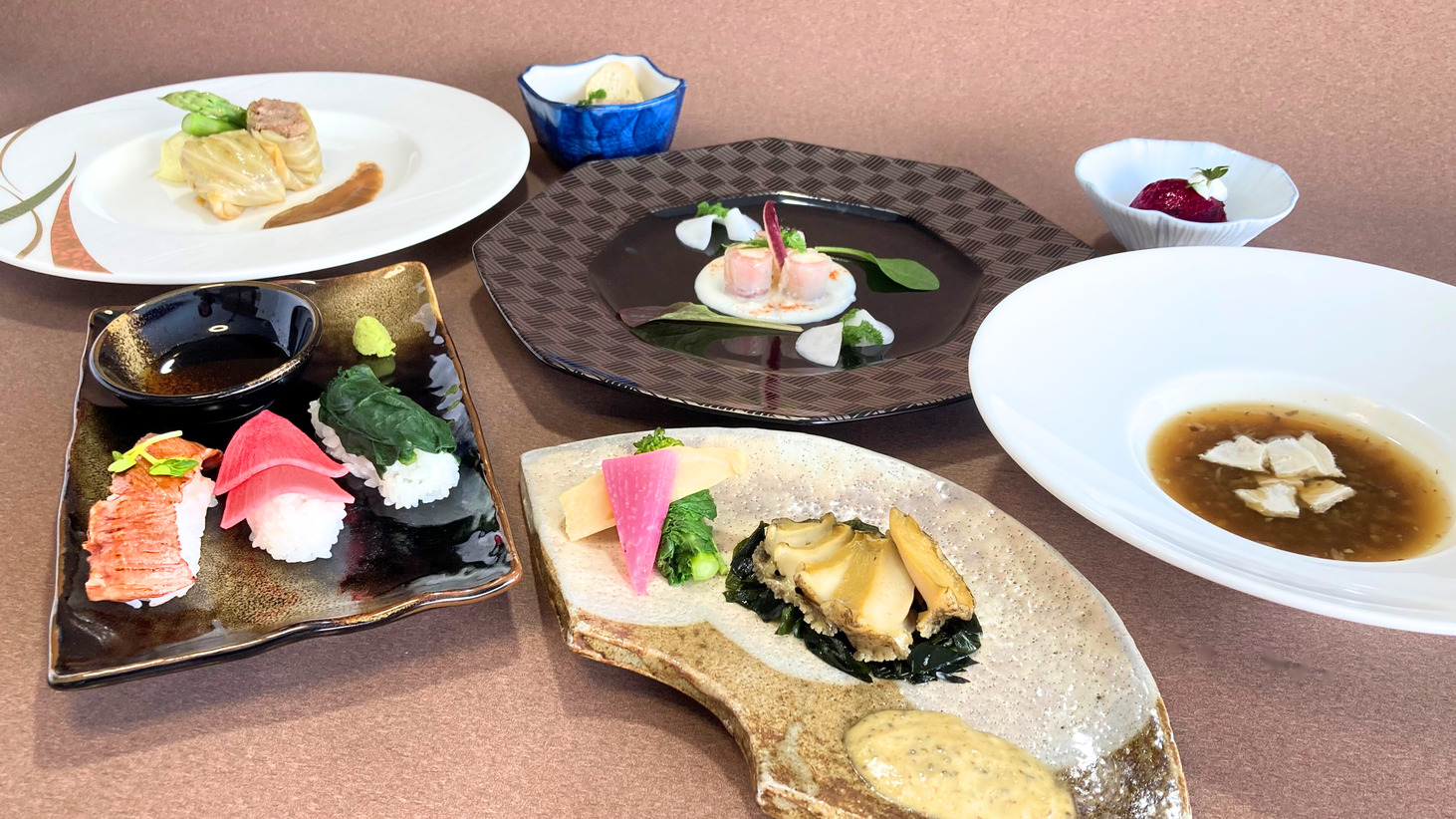 ワンランクアップコース料理プラン〜こぶし銀河ディナー〜夕朝食付き