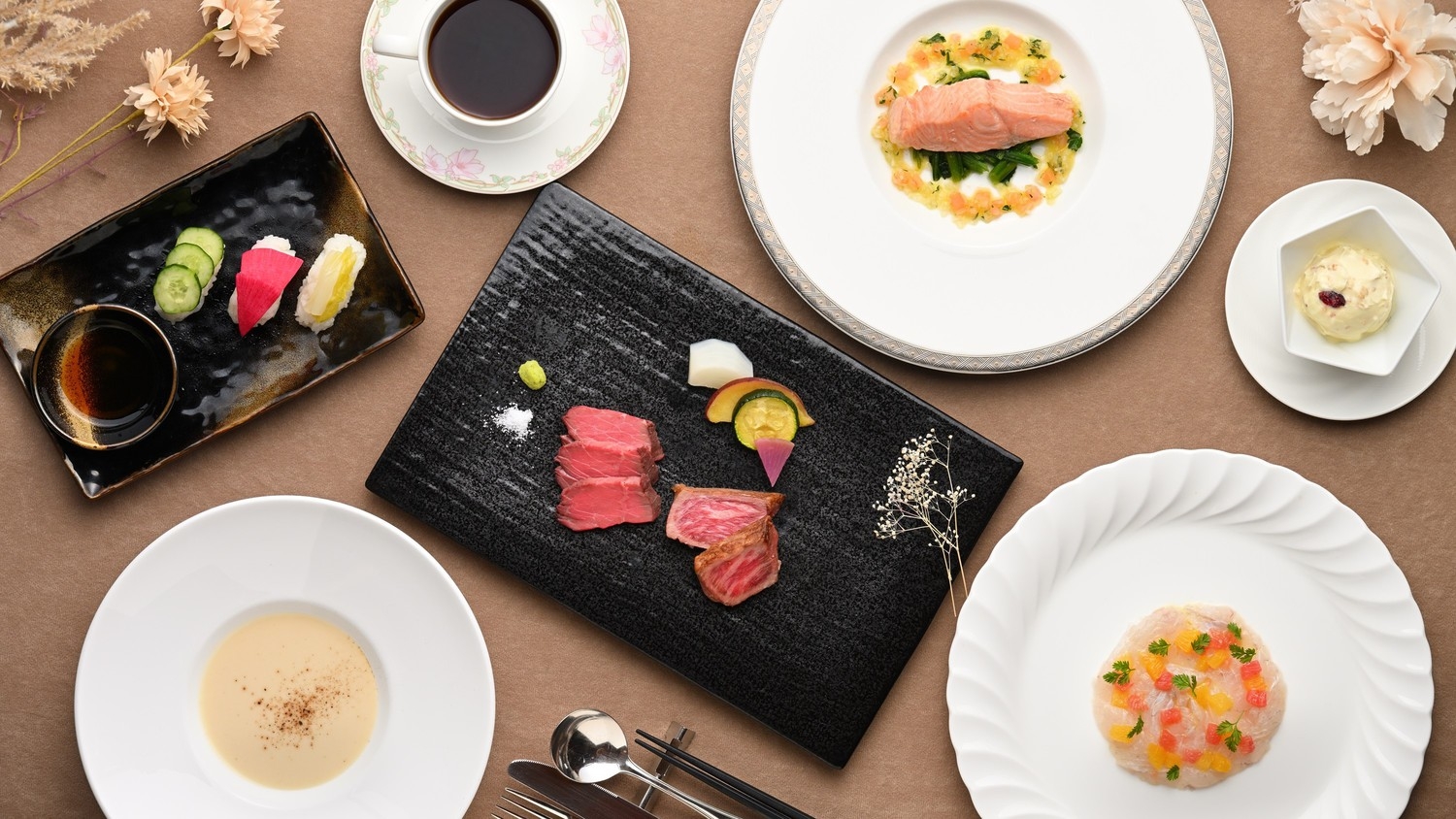 いわて牛・短角牛の食べ比べ〜こぶし雫ディナー付きプラン〜夕朝食付き