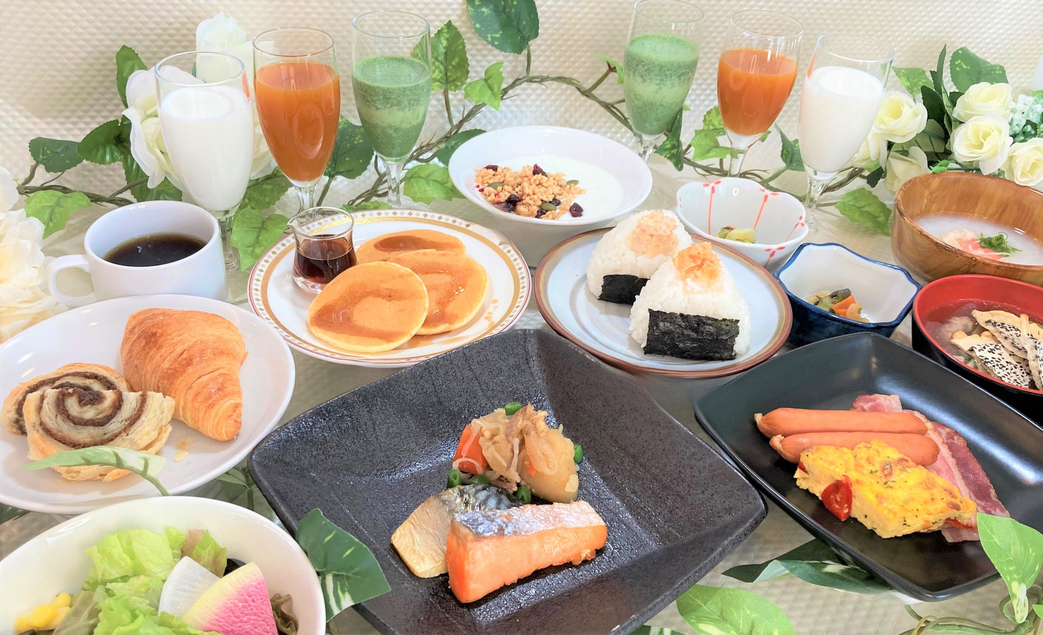 【朝食ブッフェ】プリンスルームの和洋ブッフェイメージ