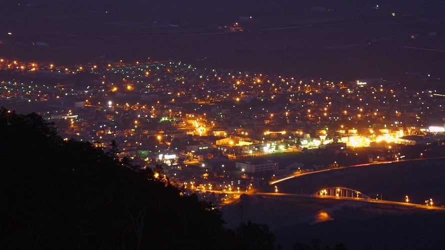 富良野市夜景