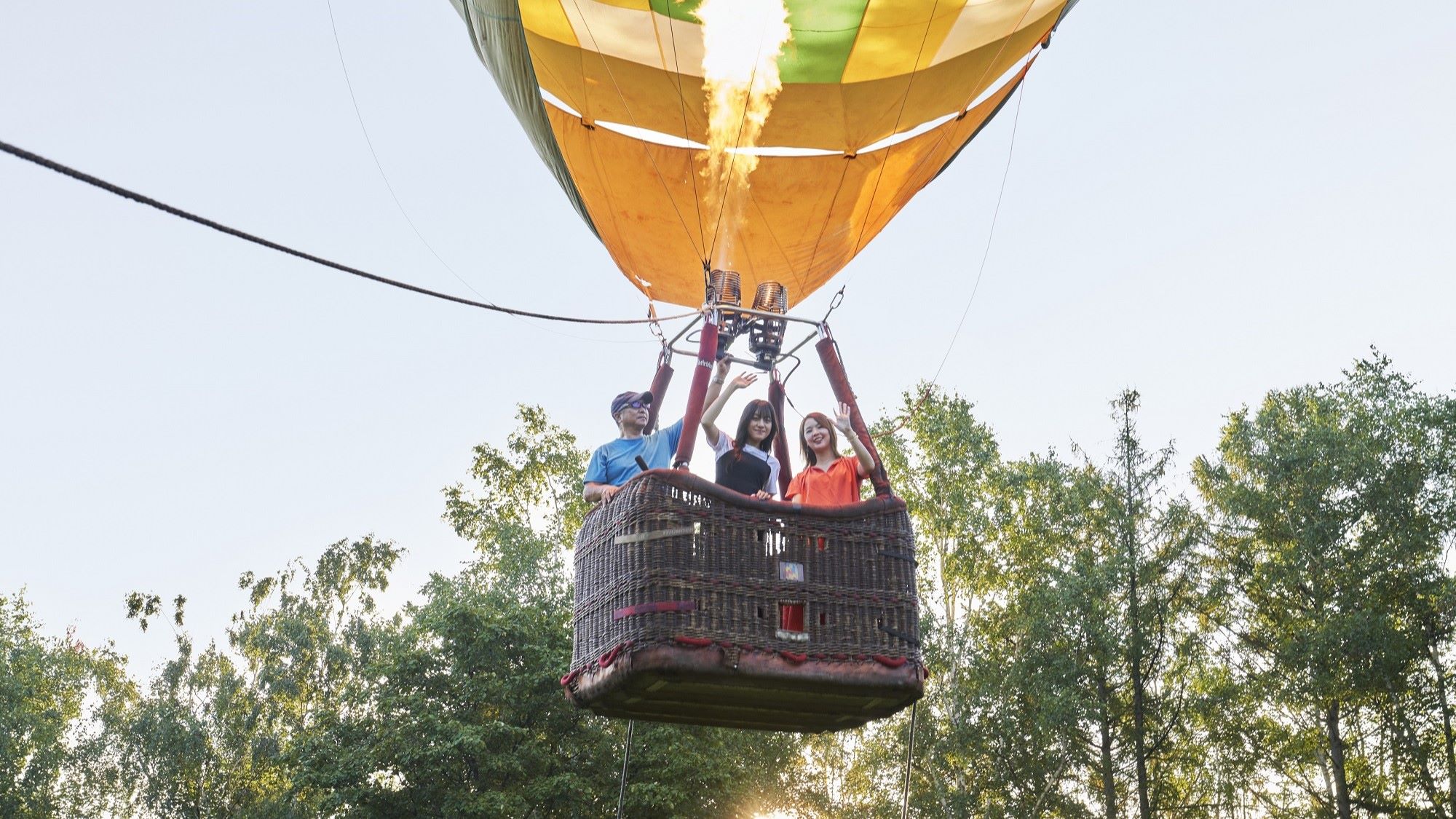 熱気球体験フライト
