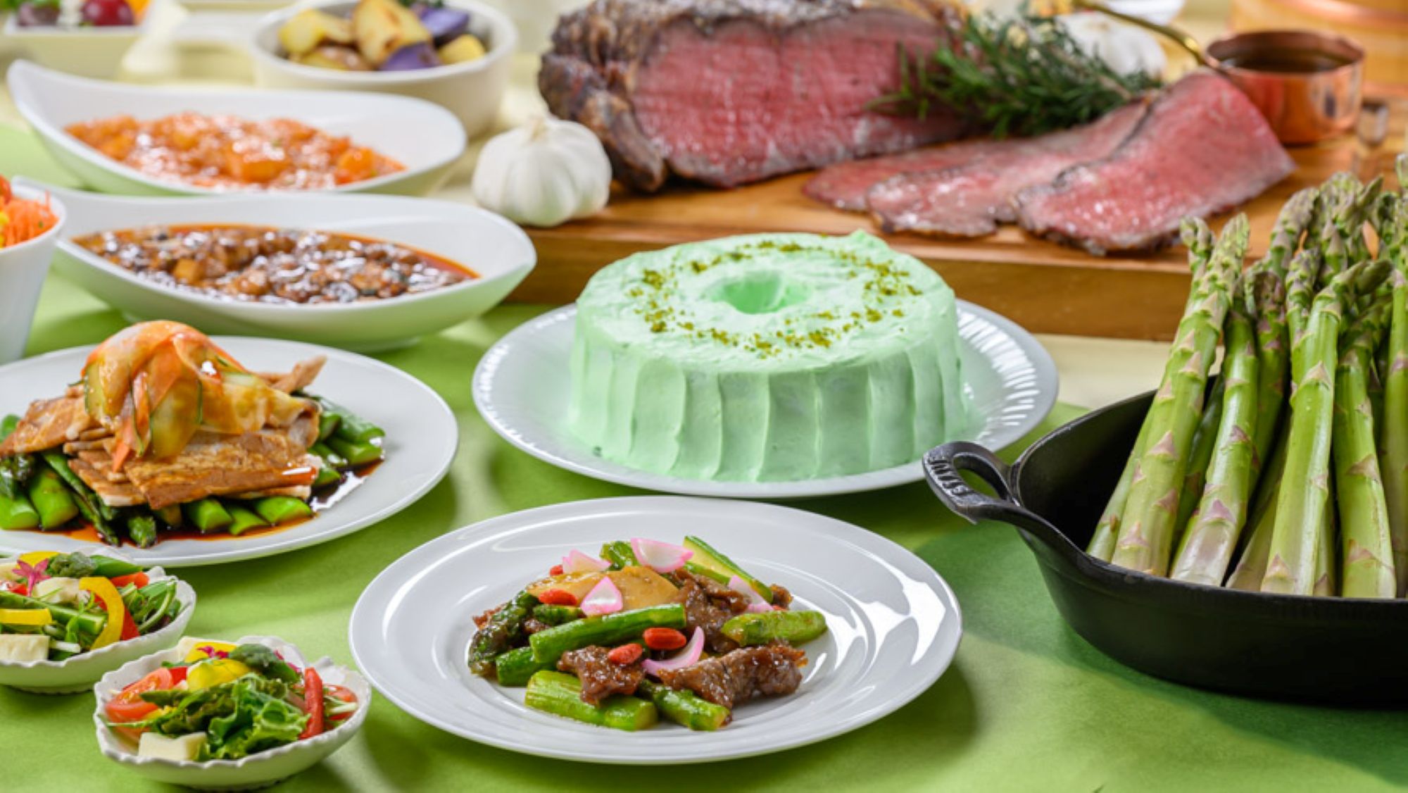 ｢北海道産アスパラガスフェア｣ディナーブッフェ