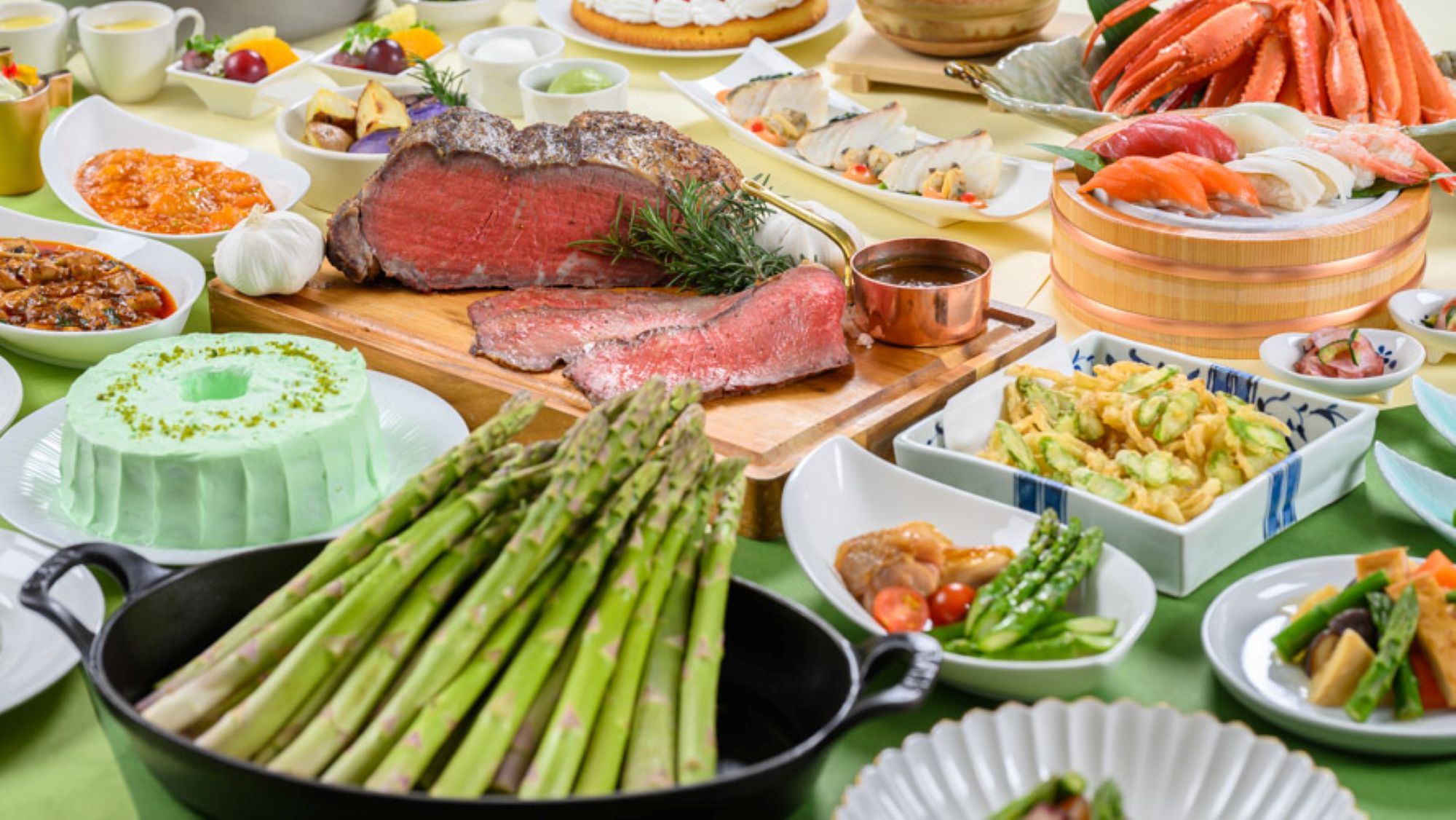 ｢北海道産アスパラガスフェア｣ディナーブッフェ