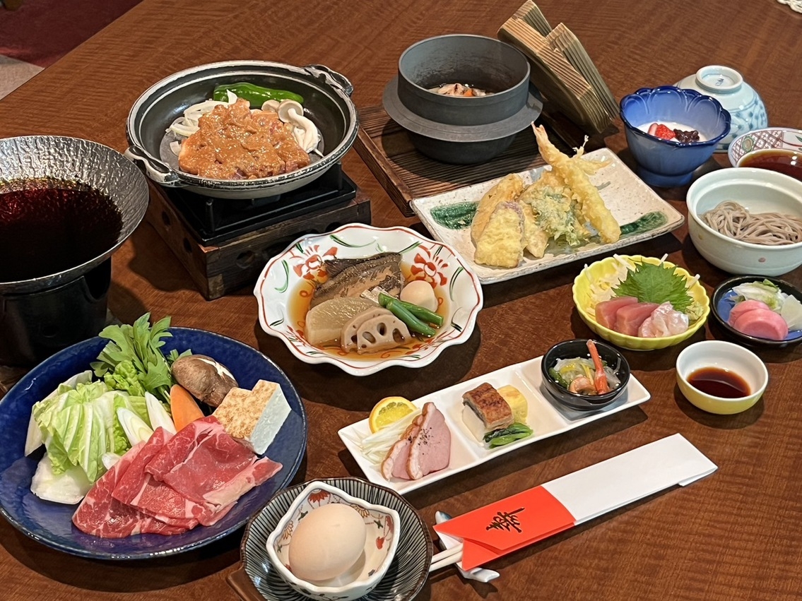 【お正月プラン】すき鍋＆山賊焼き＆釜飯付き正月会席プラン！