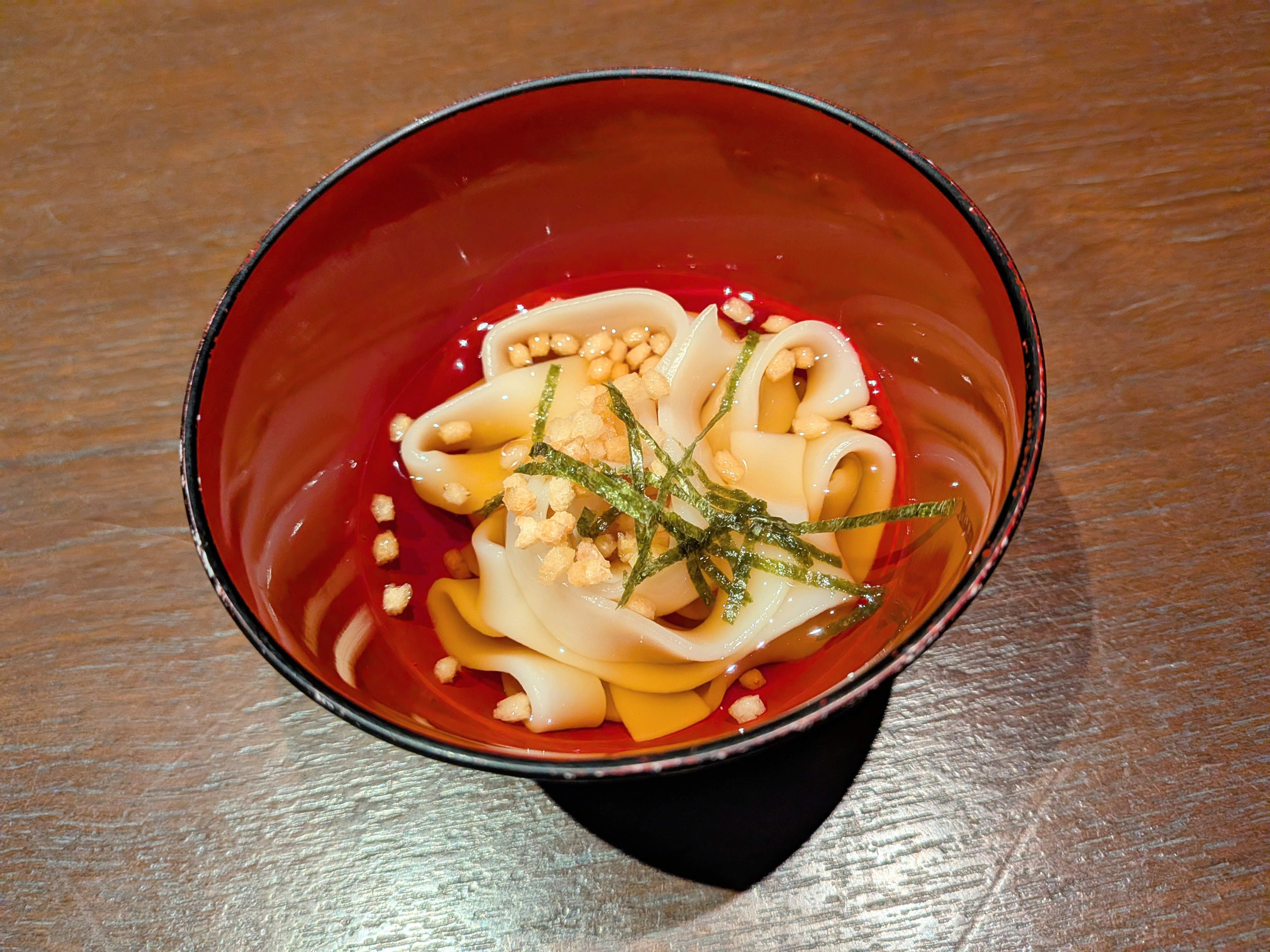 朝食　名古屋グルメきしめん