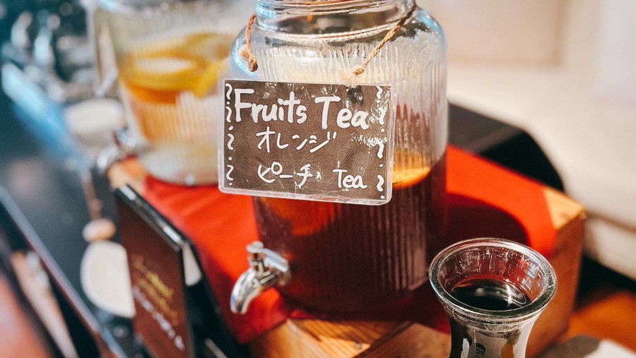 朝食ドリンクコーナー
