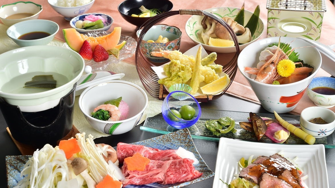 信州牛しゃぶしゃぶ＆信州味覚＼1泊2食グレードアップ〜碧落hekiraku〜／