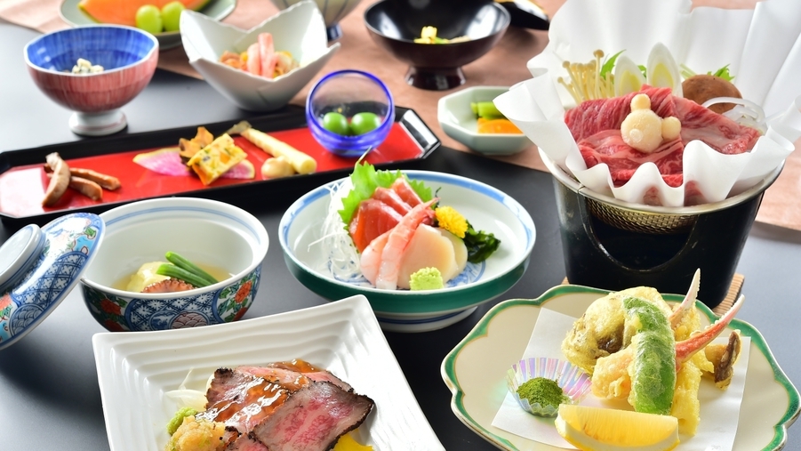 2種の信州牛料理と地元食材を味わう＼1泊2食スタンダード〜翡翠hisui〜／