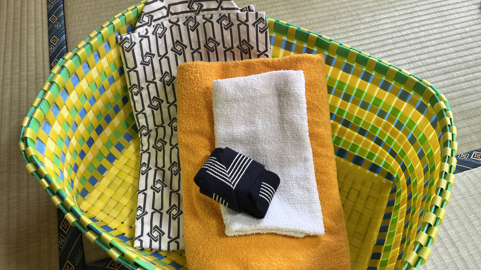 アメニティ●タオル、浴衣、歯ブラシなど揃っています