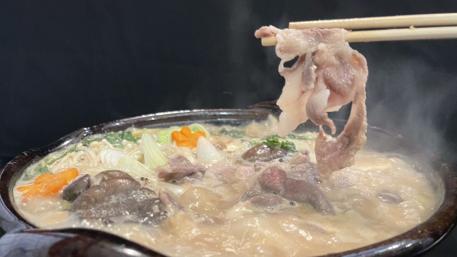 【楽天スーパーSALE】5％OFF初めてのジビエ　猪肉と信州米豚のハーフ＆ハーフ鍋