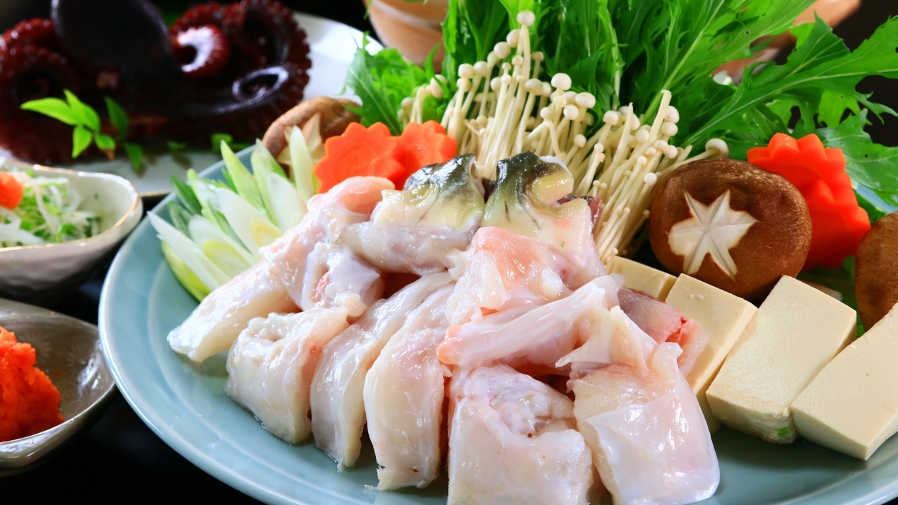 【　ふぐ幸　御食事　】　スタンダード◆伊勢海老お造り　or　白子付き　15,400円コース！