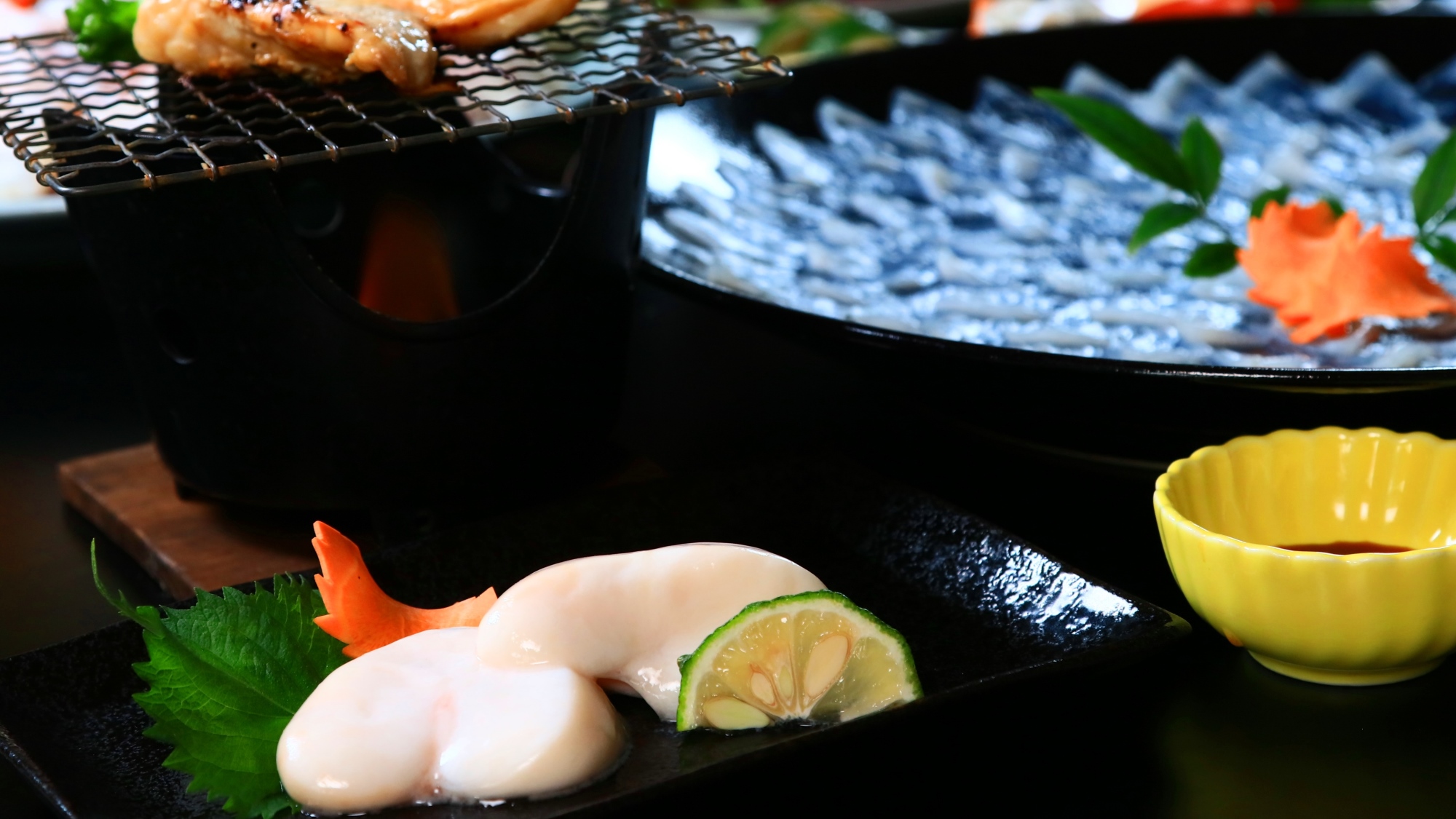 当館おススメの「ふぐ白子」は生か焼きかお選びいただけます♪