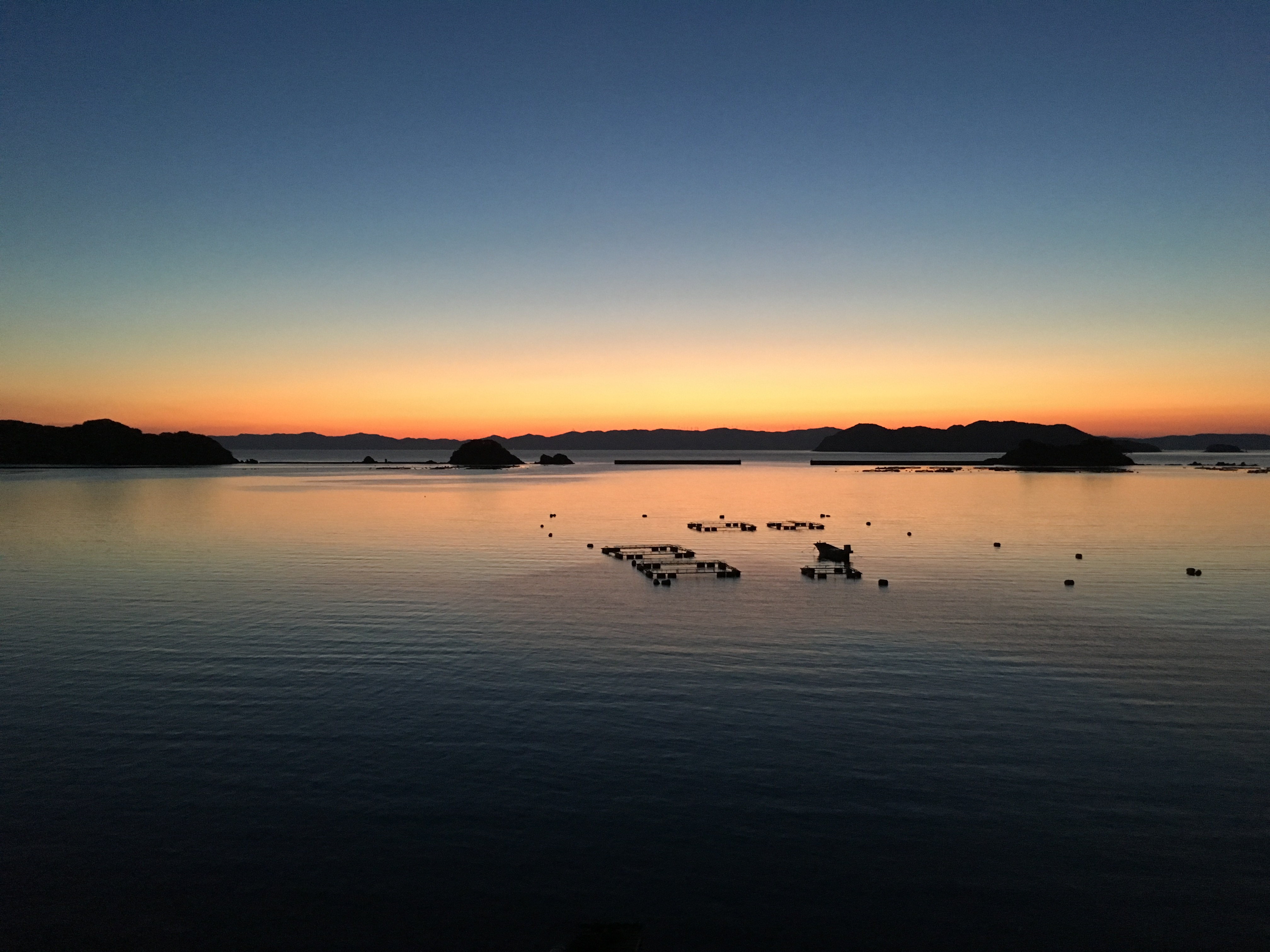 ベランダからの夕日.4