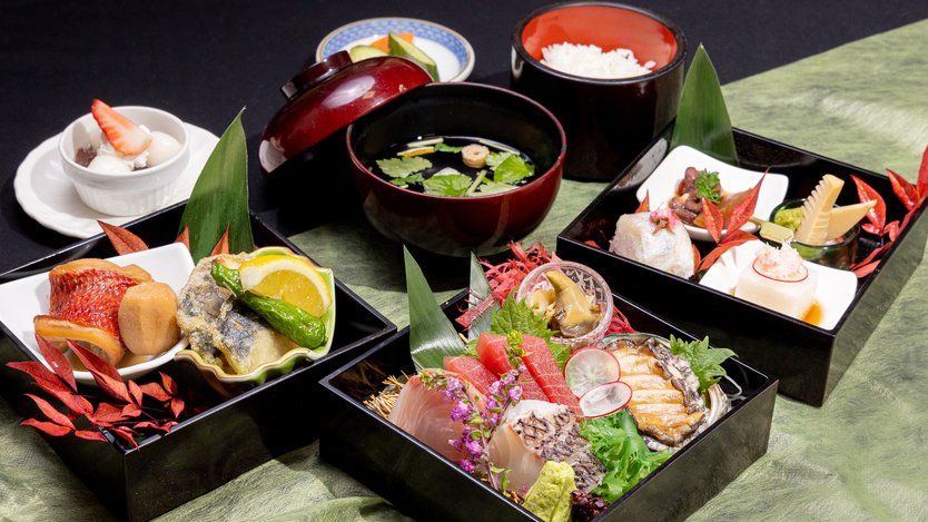 【おこもりプラン】お重・お部屋食　料理自慢の宿が作るお重をお部屋食で堪能！