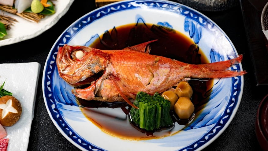 【きわみ海鮮膳】伊豆七島産金目鯛の姿煮・静岡県産牛のしゃぶしゃぶ等豪華食材を堪能（食事場所おまかせ）