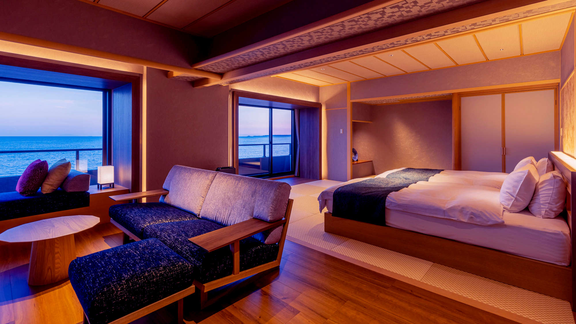 和モダン和洋室絶景スイート『白』