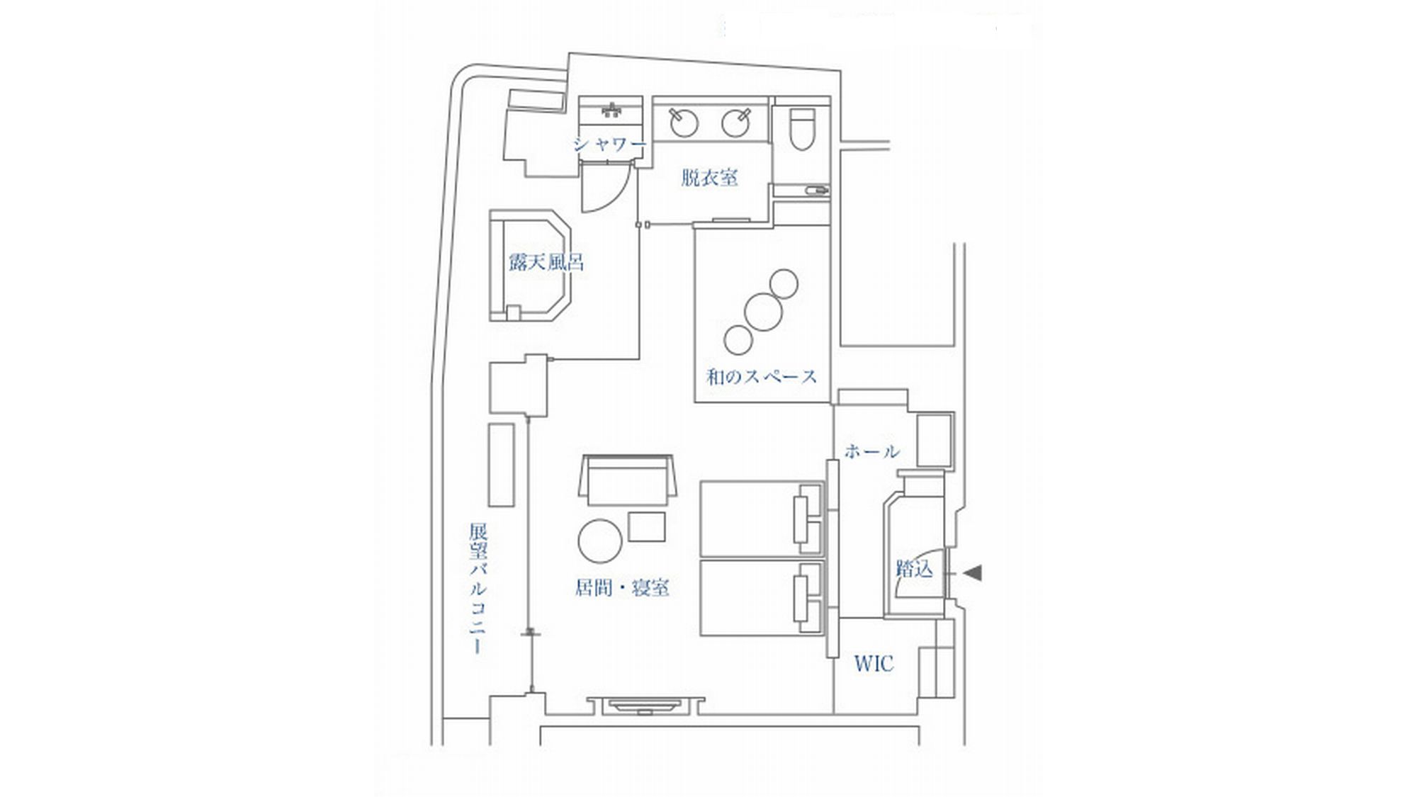 温泉掛流し露天風呂付絶景スイート『紬』
