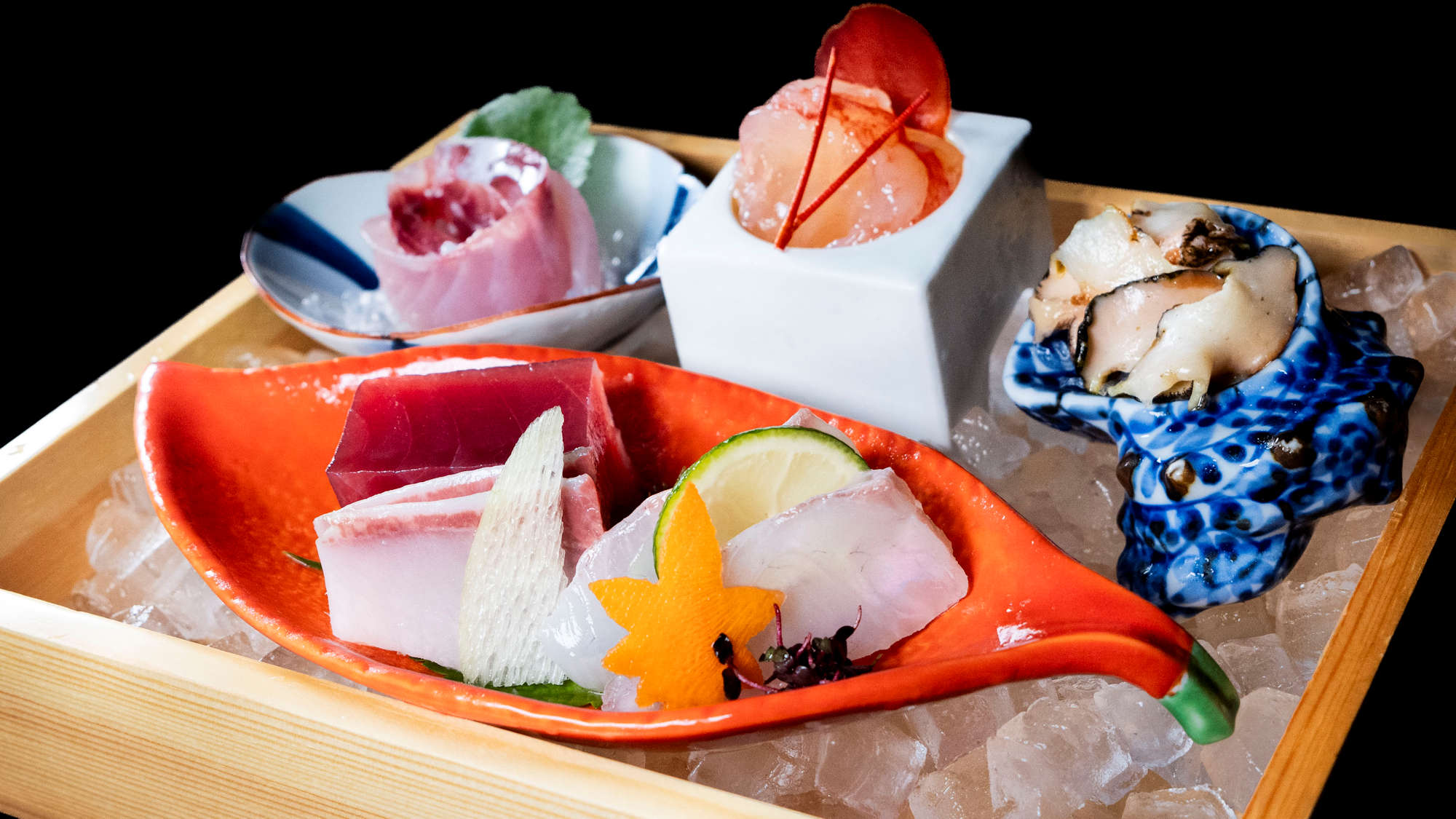 24年秋　お造り一例（漁師町フルコース）