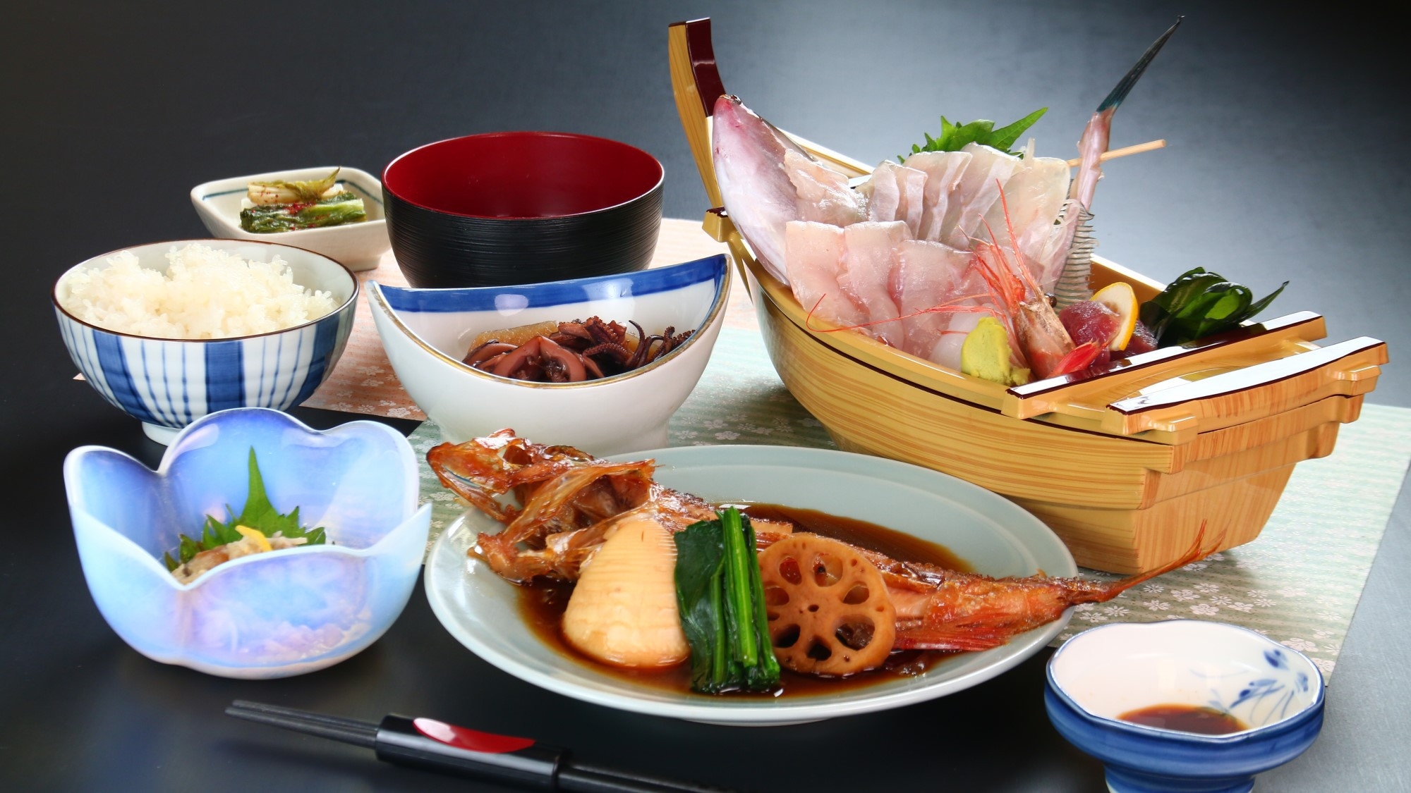 【ビジネスプラン】《平日限定》出張・ビジネスマン応援☆新鮮な魚介のお手軽料理＜２食付＞Wi-Fi完備