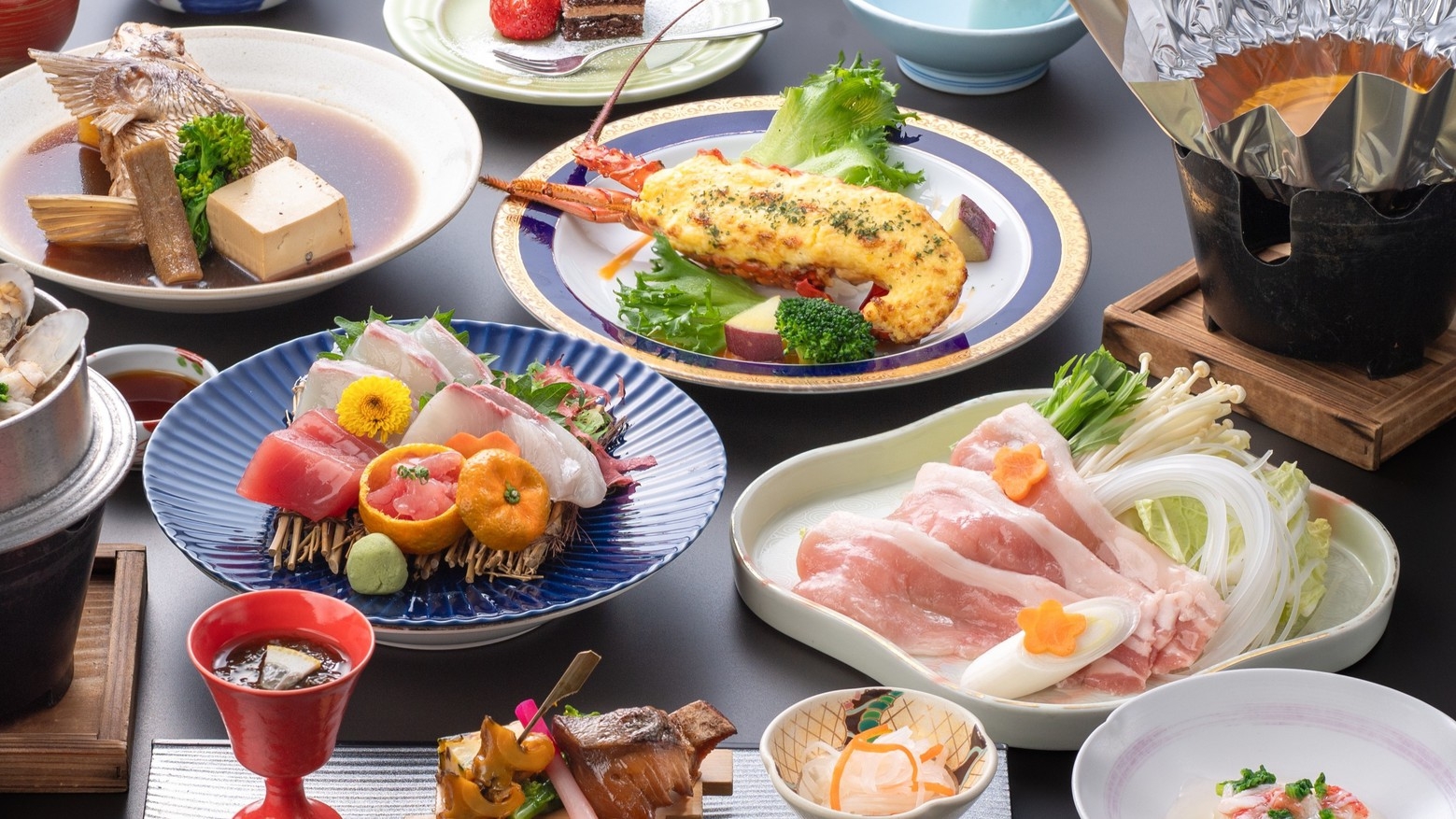 【お手軽会席】お日にち限定・伊勢海老がついたお値打ちプラン・新浜の膳