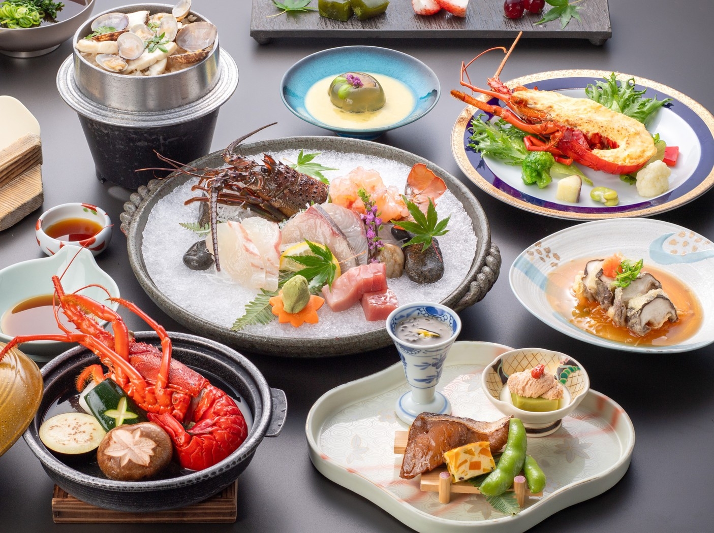 【選べるメイン】新［伊勢えび膳orあわび膳］〜自分好みで選べる新・「選び膳」〜