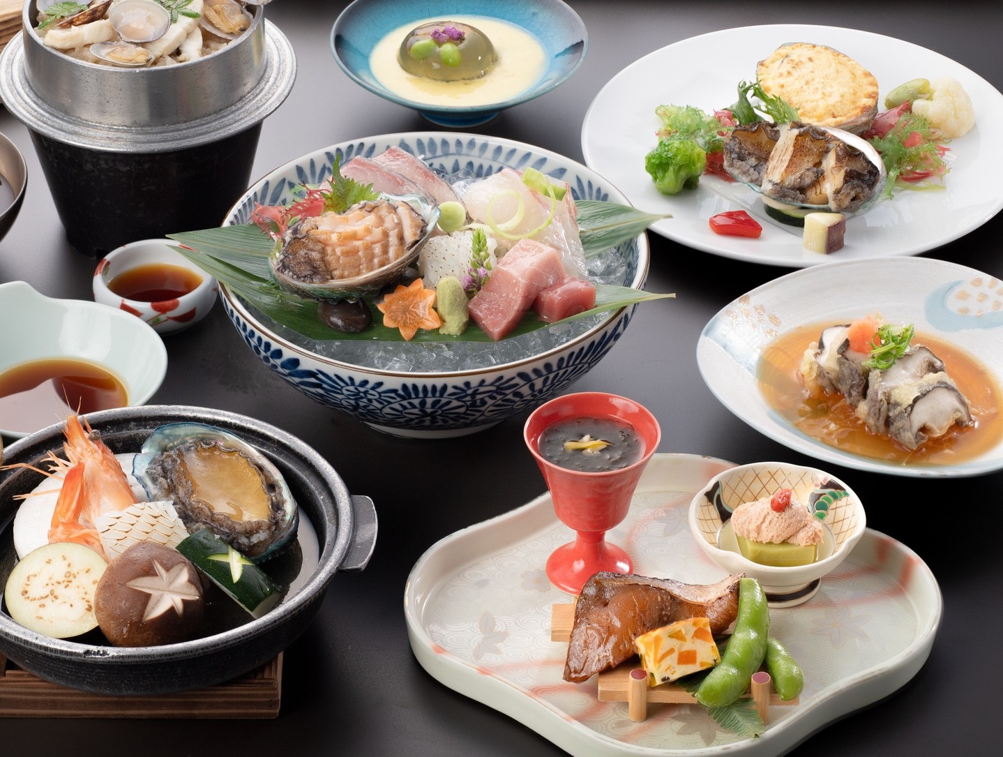 【選べるメイン】新［伊勢えび膳orあわび膳］〜自分好みで選べる新・「選び膳」〜