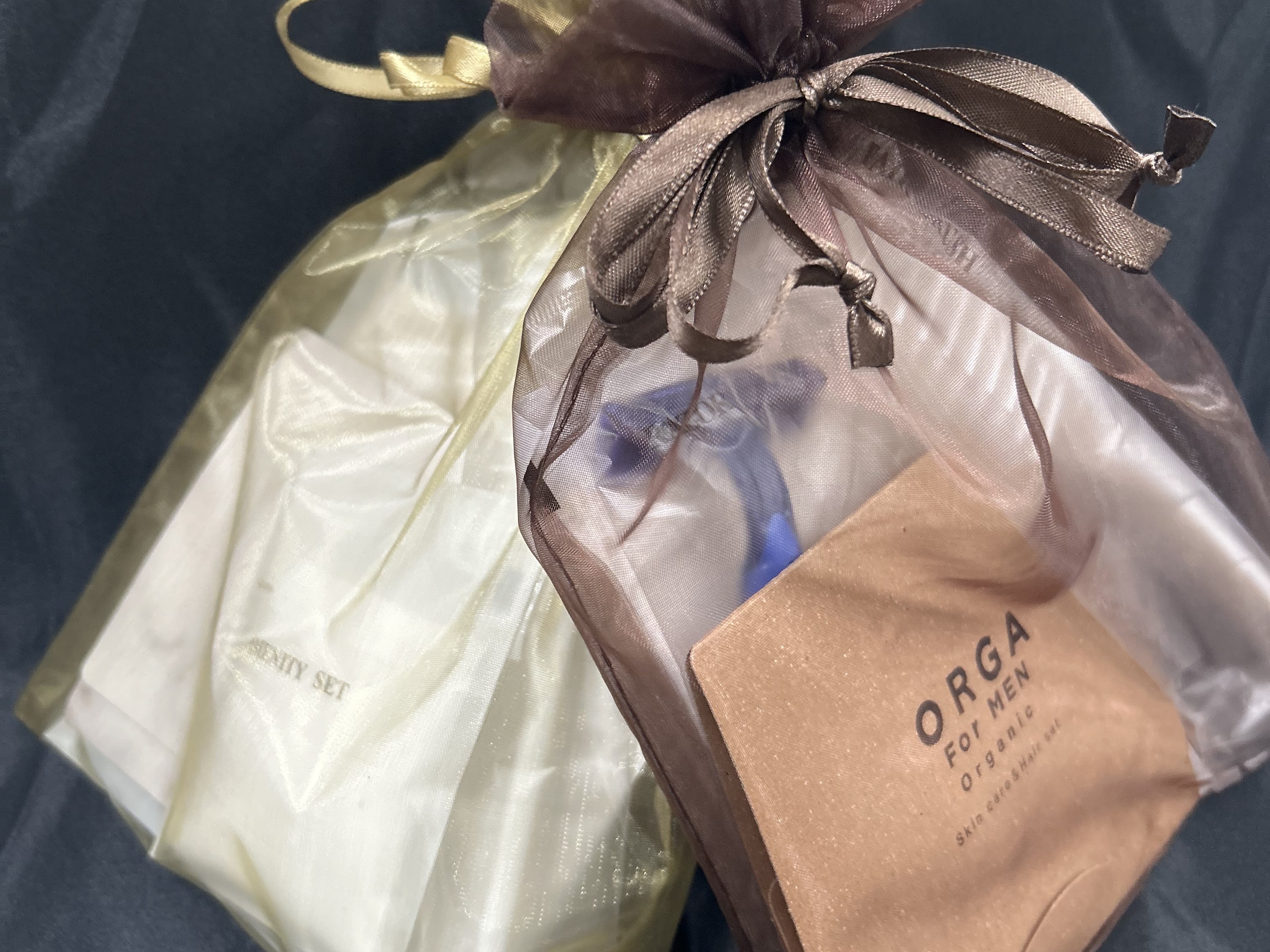 露天風呂付き客室のアメニティ