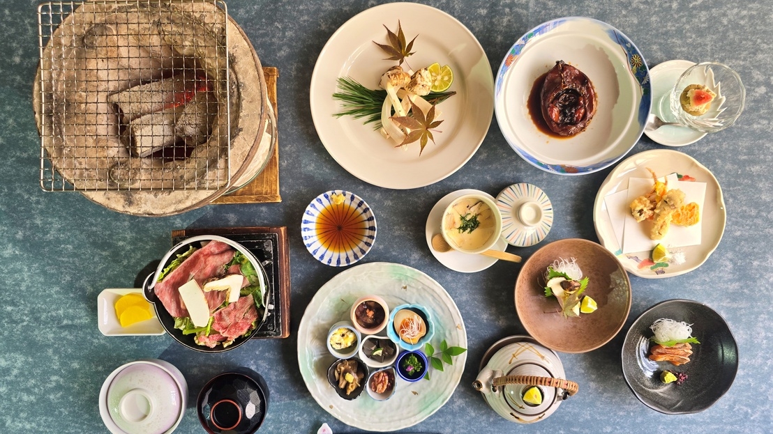 ≪基本コース≫【国産松茸堪能◇竹会席】松茸狩りも無料サービス♪＜2食付＞9/25〜10/31限定