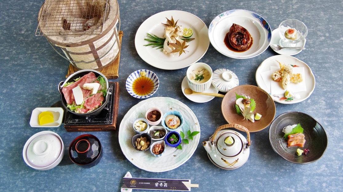 ≪個室利用≫国産松茸◇竹会席19,200円〜＆温泉ご入浴【11時半〜16時】最大4.5時間滞在OK！