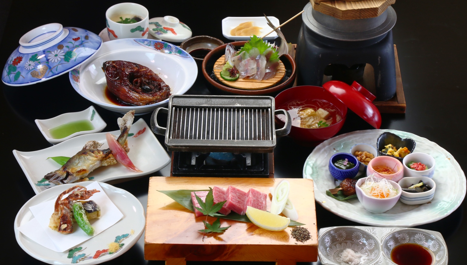 【飛騨牛料理指定店】グレードアップ全体の一例