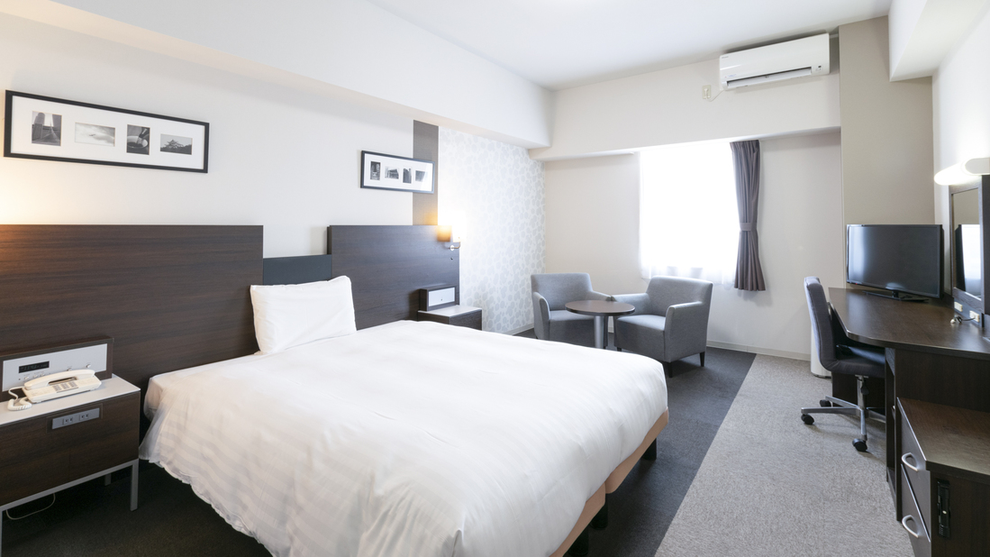 【1ベッドルーム】クイーンスタンダード2◆ベッド幅164㎝◆広さ25平米