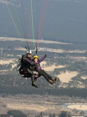 パラグライダーと温泉で、もっともっと高くプラン！！