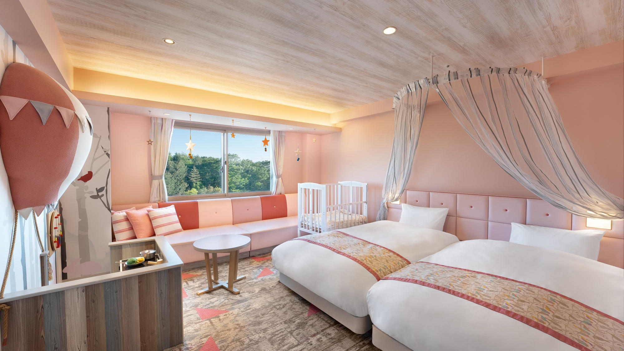 【スタンダードツインフォレストベビー】ピンク(イメージ)※ピンク/ブルーの色の指定はいただけません。