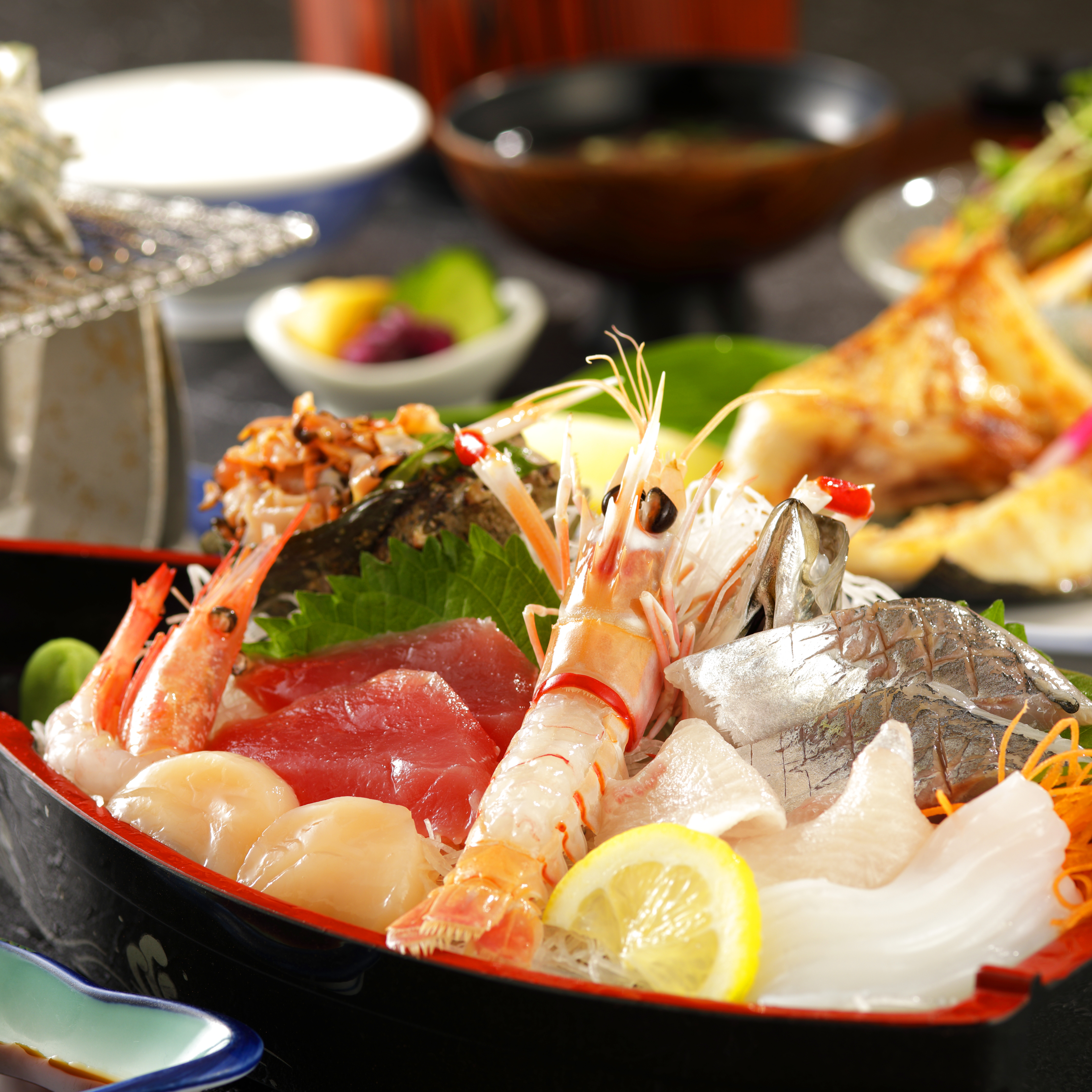 松屋の刺身の舟盛り
