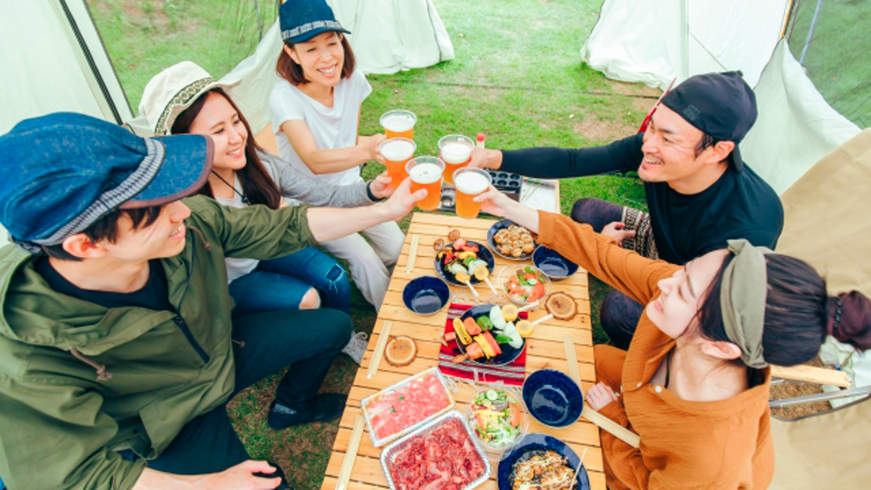 開放的なスペースで楽しむBBQは楽しさ満載！　※画像はイメージです。