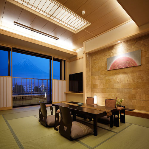 【温泉◆露天風呂付客室】富士山望む和洋室（102平米）