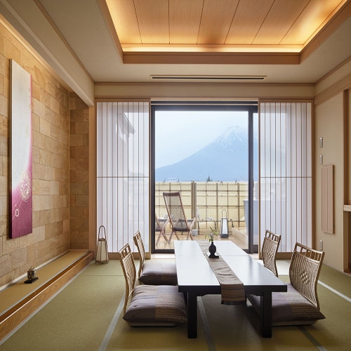 【温泉◆露天風呂付客室】富士山を望む和室１２.５畳