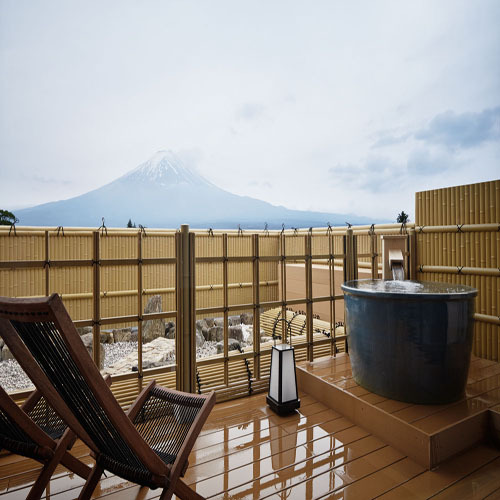 露天浴池 [溫泉◆帶露天浴池的客房] 可眺望富士山的日式房間 12.5榻榻米