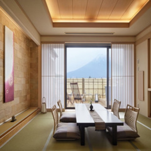 客室本間　【温泉◆露天風呂付客室】富士山を望む和室１２.５畳