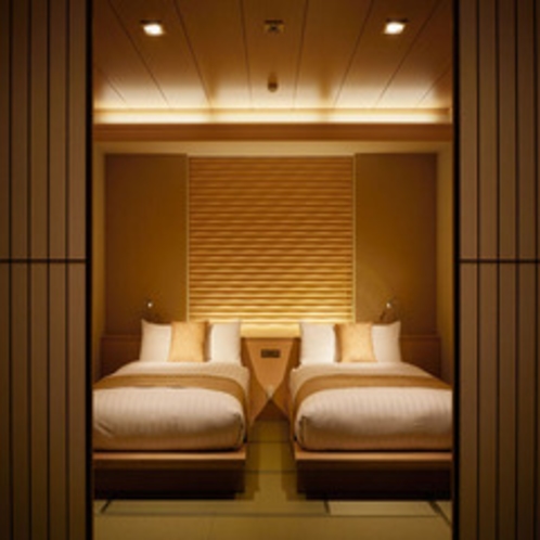 ﾍﾞｯﾄﾞﾙｰﾑ　【温泉◆露天風呂付客室】富士山望む和洋室（102平米）