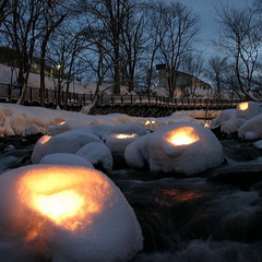 【小樽雪あかりの路】大切な人一緒にこの幻想的な光を眺めているだけで幸せな気分になりますよ♪