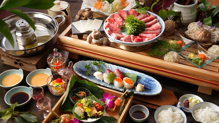 【１日数組限定/信州プレミアム牛肉しゃぶしゃぶ】お得なアップグレード会席で長野ブランド牛を堪能！