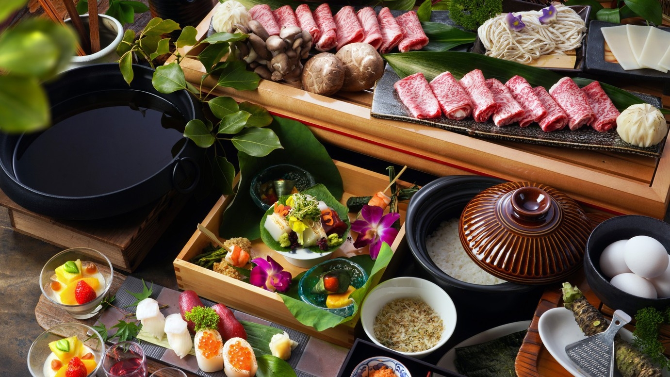 【１日数組限定/信州プレミアム牛肉のすき焼き】アップグレード会席で長野ブランド牛を贅沢に堪能！